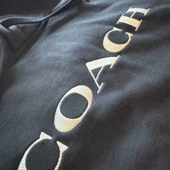 Coach Authentic Black Unisex Hoodie - Picture 2 of 6